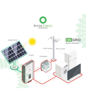 On-Grid quyosh fotoelektrik stansiyasi 80-dan 100+kVt gacha (Top-brend)