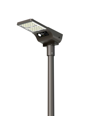 Солнечный уличный светильник 6000 лм, 3000К и 5700К IGT-SSL56-ЧЕРН